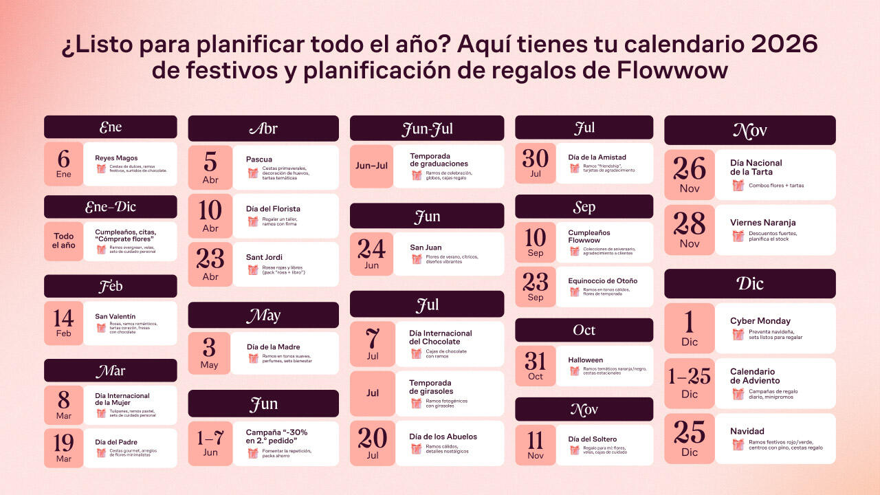 2026 Calendario de festivos