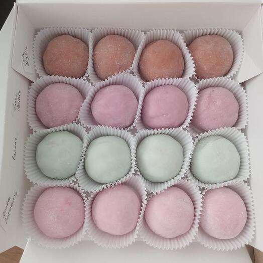 Set de mochis, 16 piezas, 4 sabores