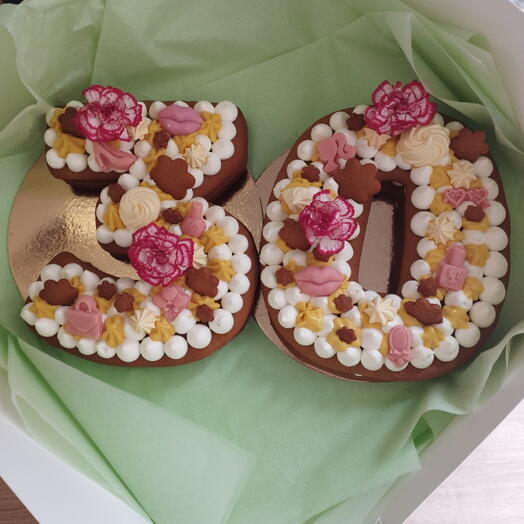 Tarta Numero de Dos Cifras de Dos Pisos