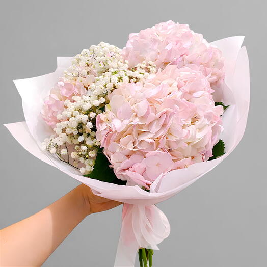 "Joyita"/ ramo de 3 Hortensias con paniculata