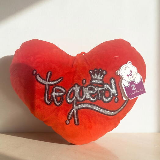 Cojin Peluche Corazon "Te Quiero" – El regalo mas tierno y romantico