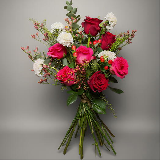 Rosas Rojas y Fucsias