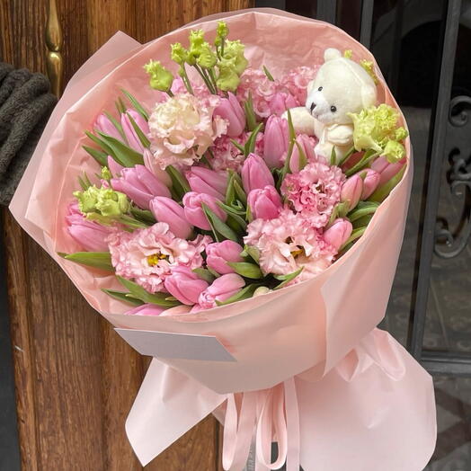 Tulipanes Teddi Rosa Dulce