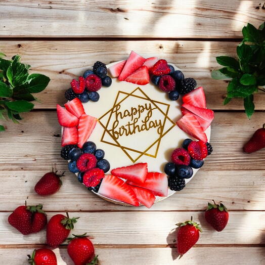 Blueberry tart with cream cheese