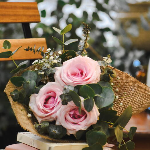 Ramo de 3 Rosas Rosa