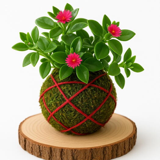 Kokedama Aptenia Cordifolia