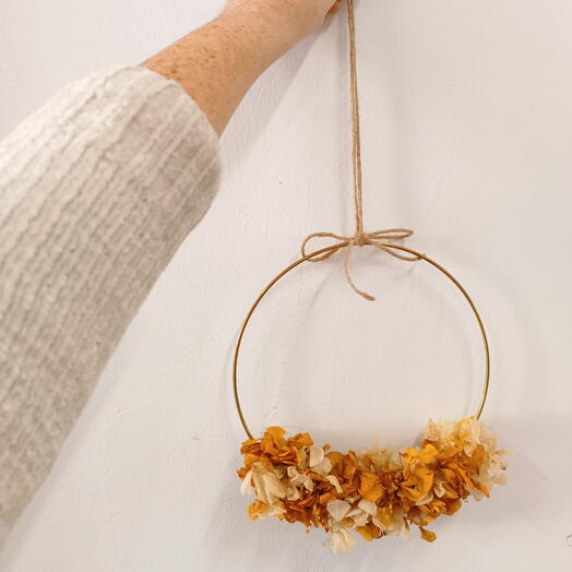 Corona de flores preservadas Dora