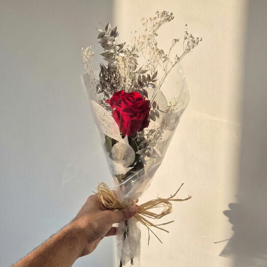 Ramo Rosa Roja Eterna preservada perfumada