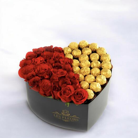 SWEETHEART ROSAS ROJAS  + BOMBONES