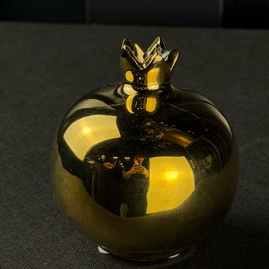 Jarron d8 ceramica granada oro de ARAIK GALSTYAN