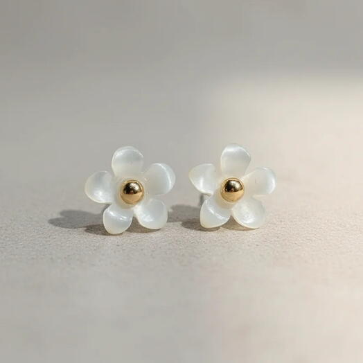 Pendientes nacar pequeno
