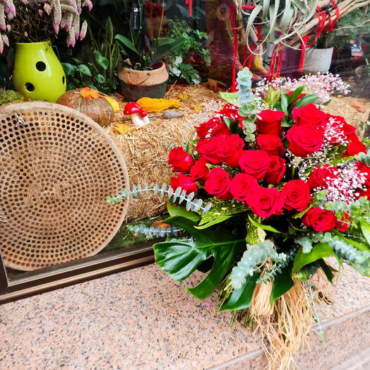 Ramo de 50 rosas rojas