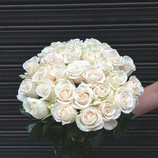 Ramo de 25 Rosas Blancas Naturales