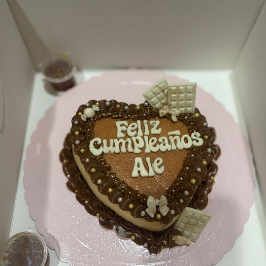 Mini Chocoflan flan of Heart