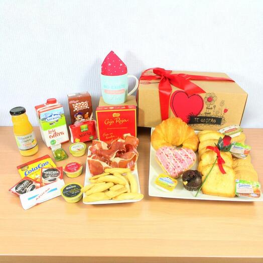 Коробка для завтрака День святого Валентина Я тебя люблю – Романтический подарок с доставкой на дом