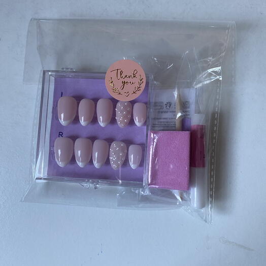 Set unas francesa y decoracion