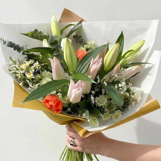 Ramo Verdes y Blancos Grande