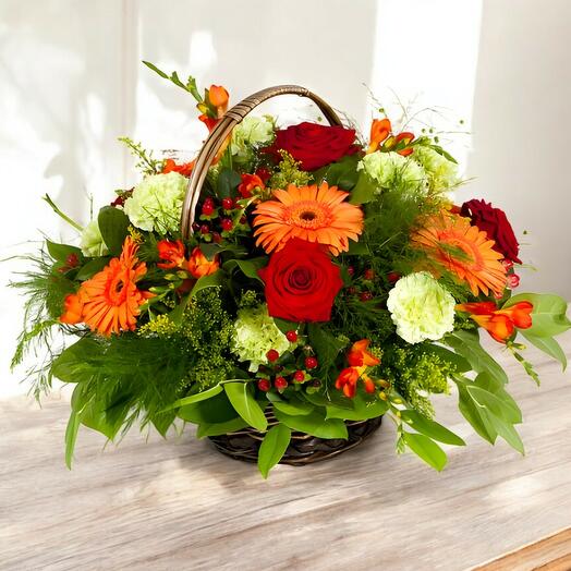 Cesta de flores atenas