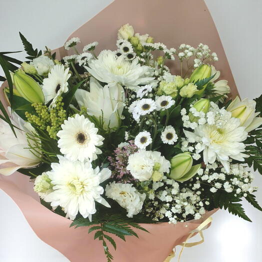 Ramo variado flor blanca