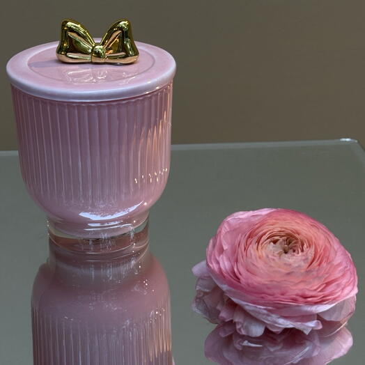 Vela Lazo con Perfume — Agua de Rosas