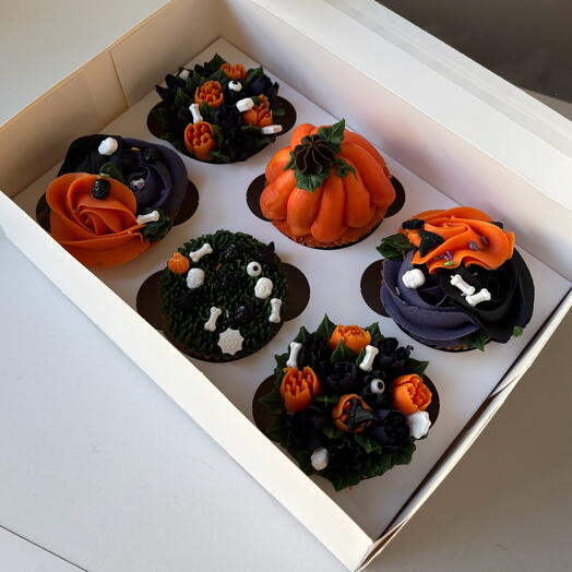 Halloween box - 6 cupcakes