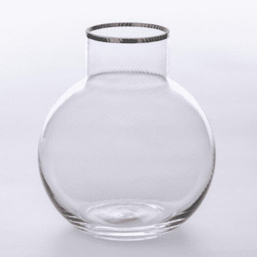 Gold-rimmed vase