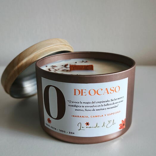 Vela aromatica O de Ocaso 180g