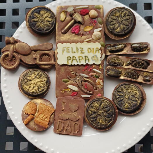 Caja surtidos de chocolates artesanales! Edicion especial para Papas