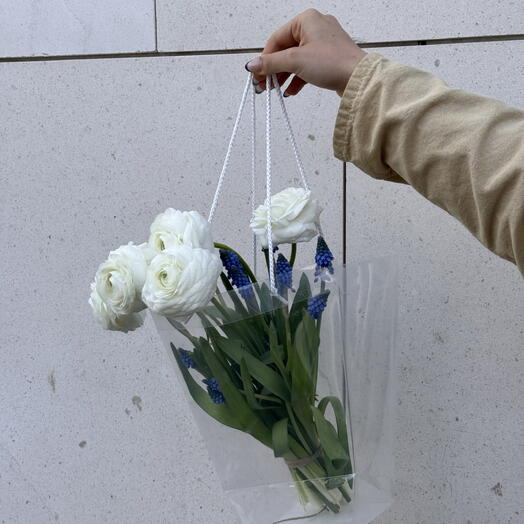 Spring bag with Garden Flowers