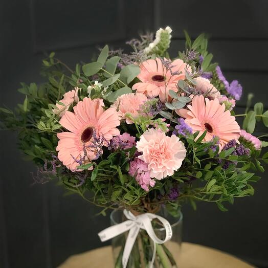 Ramo «Corina» – Dulzura natural en tonos nude y lavanda