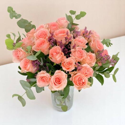 Ramo rosado 24 rosas