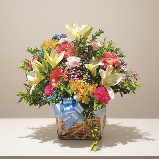 Panier floral d'été