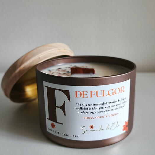 Vela aromatica F de Fulgor 180g