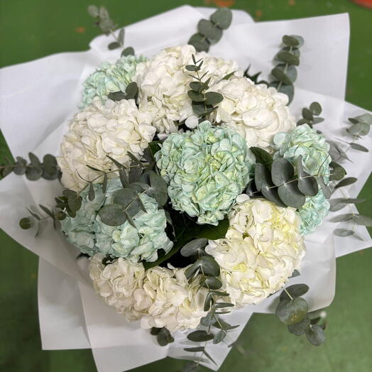 Bouquet d'hortensias
