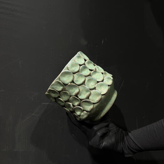 Maceta decorativa verde