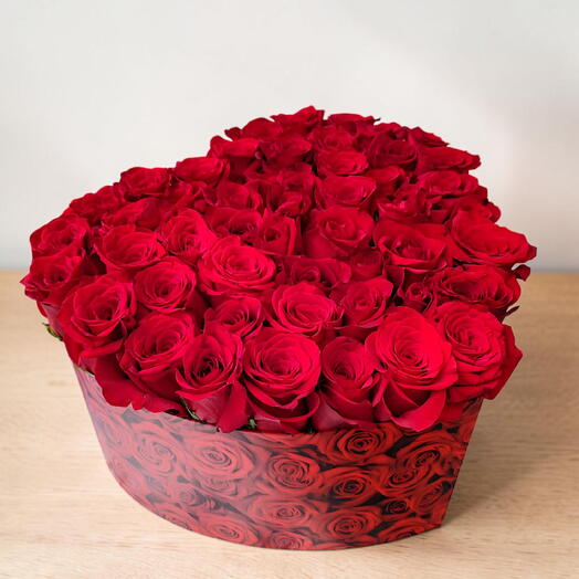 Corazon 30 rosas