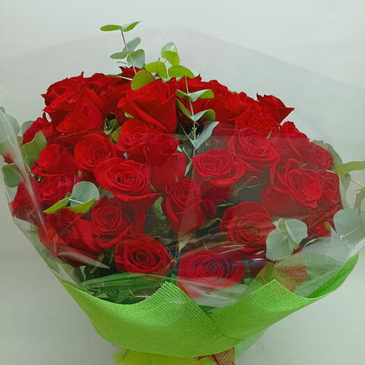 BOUQUET 25 ROSAS ROJAS