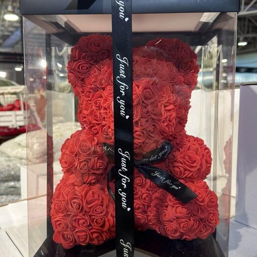Red Roses Bear Large
