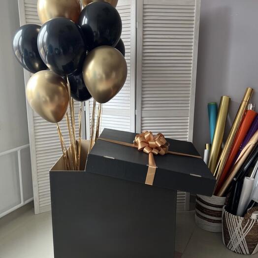 Caja con globos