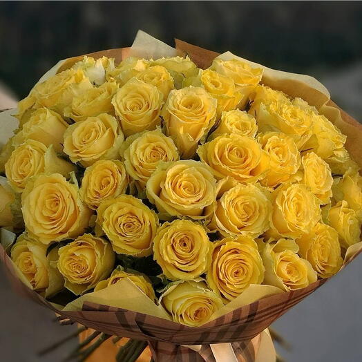 Yellow roses bouquet
