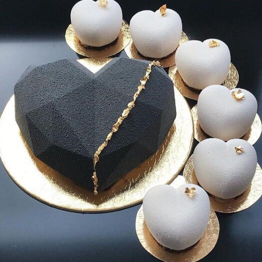 Tarta de mousse CORAZÓN