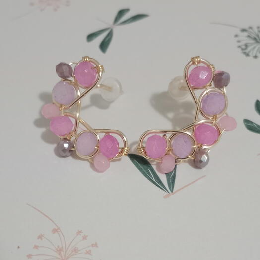 Aretes "Botones de flor"