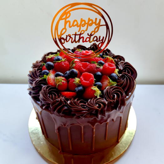 Patel de chocolate y frutos rojos