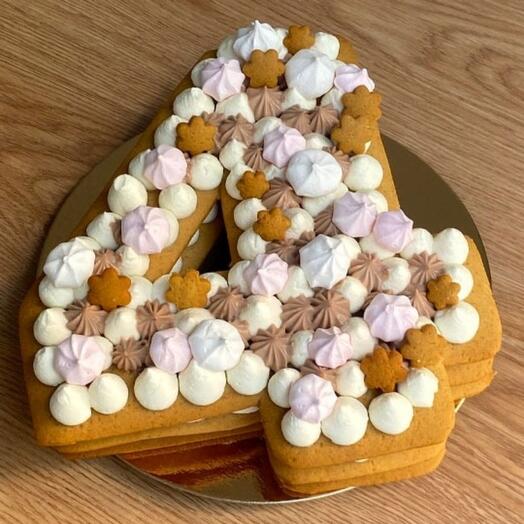 Pastel numero tres pisos 22 cm 1-1,2 kg