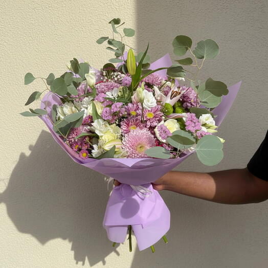 Purple mixed bouquet