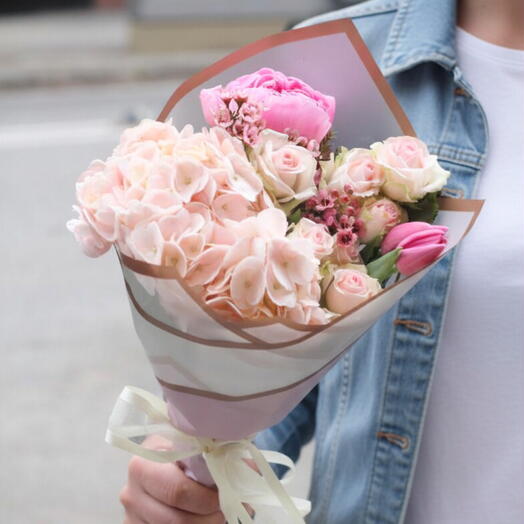 Bouquet Mini - Peony   Hydrangea