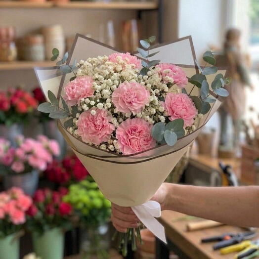 Ramo Dianthus rosa
