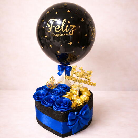 Regalo de cumpleanos para hombres en caja corazon