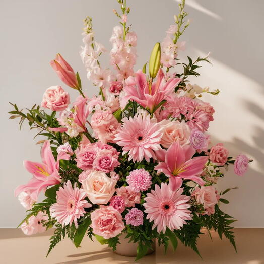 Memorial floral centerpiece
