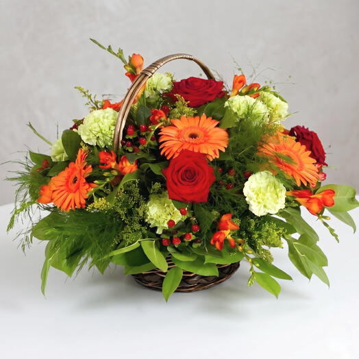 Cesta de flores atenas